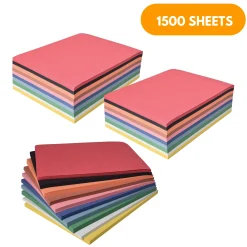 Bulk Construction Paper Pack | 1500 Sheets | 9