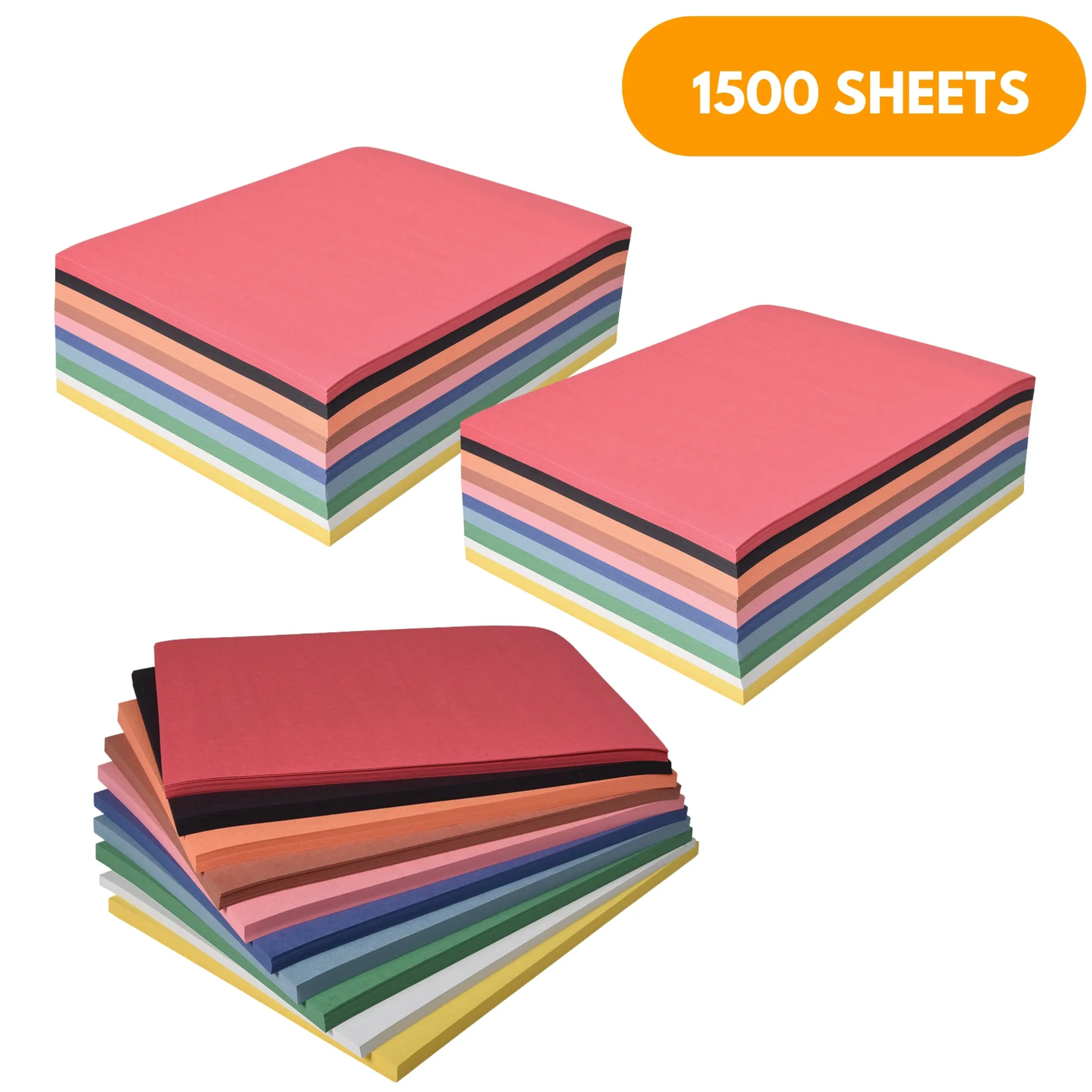 Bulk Construction Paper Pack | 1500 Sheets | 9" x 12"