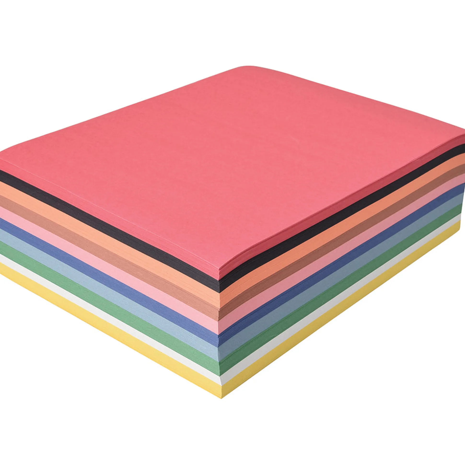 Bulk Construction Paper | 500 Sheets of 9" x 12" Craft Paper in 10 Assorted Colors