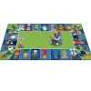 Carpet for Kids® I Can Be...ABC Rug | 7'6" x 12' Alphabet & Occupation Classroom Carpet