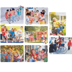 Celebrating Diversity Children Puzzles | Set of 8 Tray Puzzles with Real-Life Photos