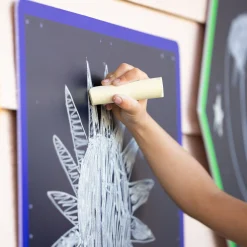 Chalkboard Geometric Shapes | Reusable Indoor & Outdoor Shape Learning Boards