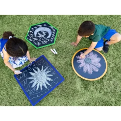 Chalkboard Geometric Shapes | Reusable Indoor & Outdoor Shape Learning Boards