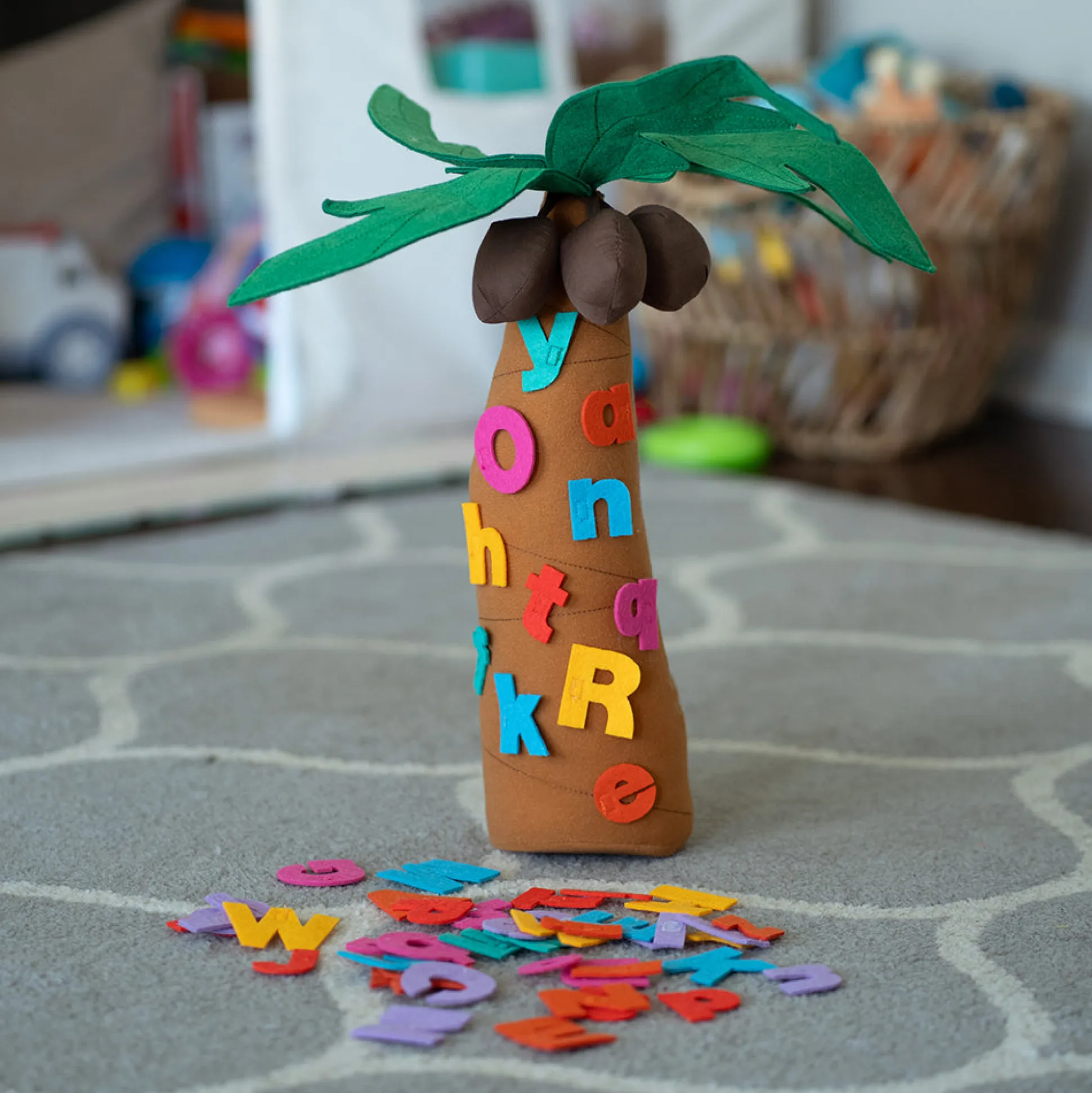 Chicka Chicka Boom Boom Alphabet Tree Set | 14" Fabric Tree with 52 Uppercase & Lowercase Letters*