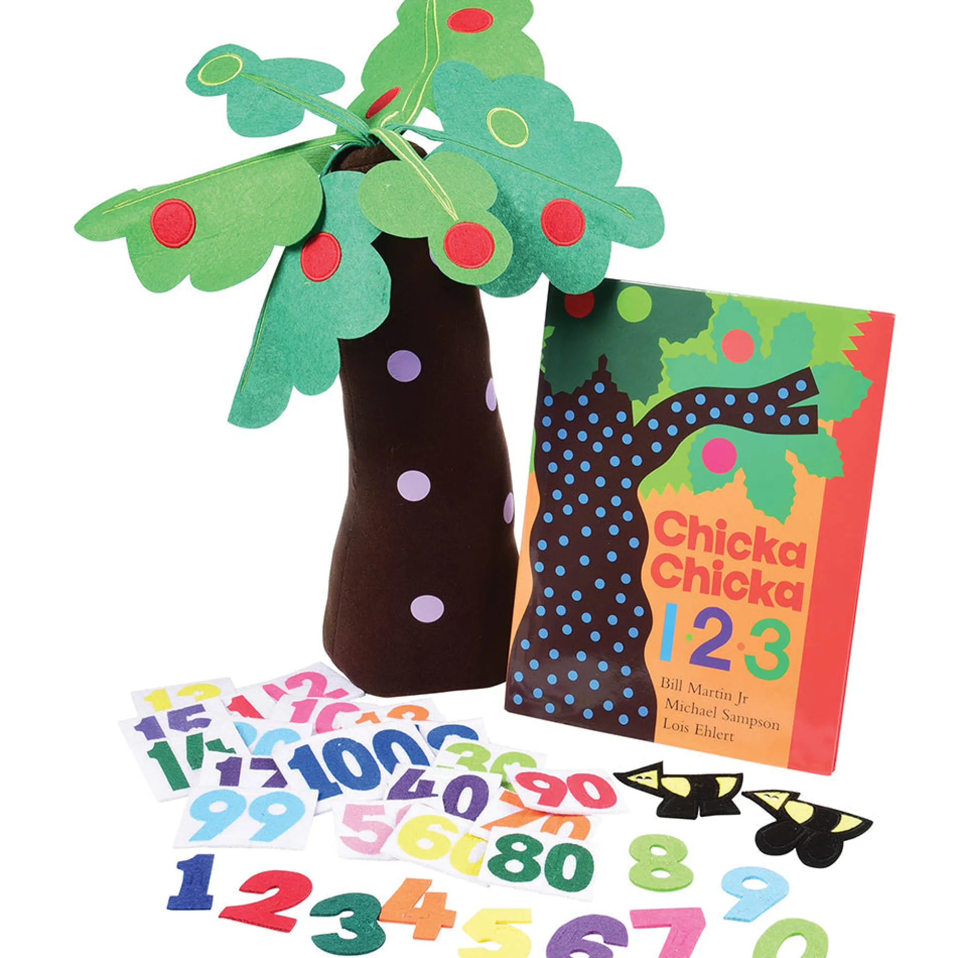 Chicka Chicka 1-2-3 Learning Set | Hardcover Book, 20" Fabric Tree & 30 Numerals*