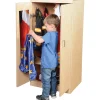 Child-Sized Wooden Dress Up Cupboard with Mirror, Hooks & Storage | Fully Assembled