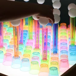 Child-Size LED Light Table with Storage