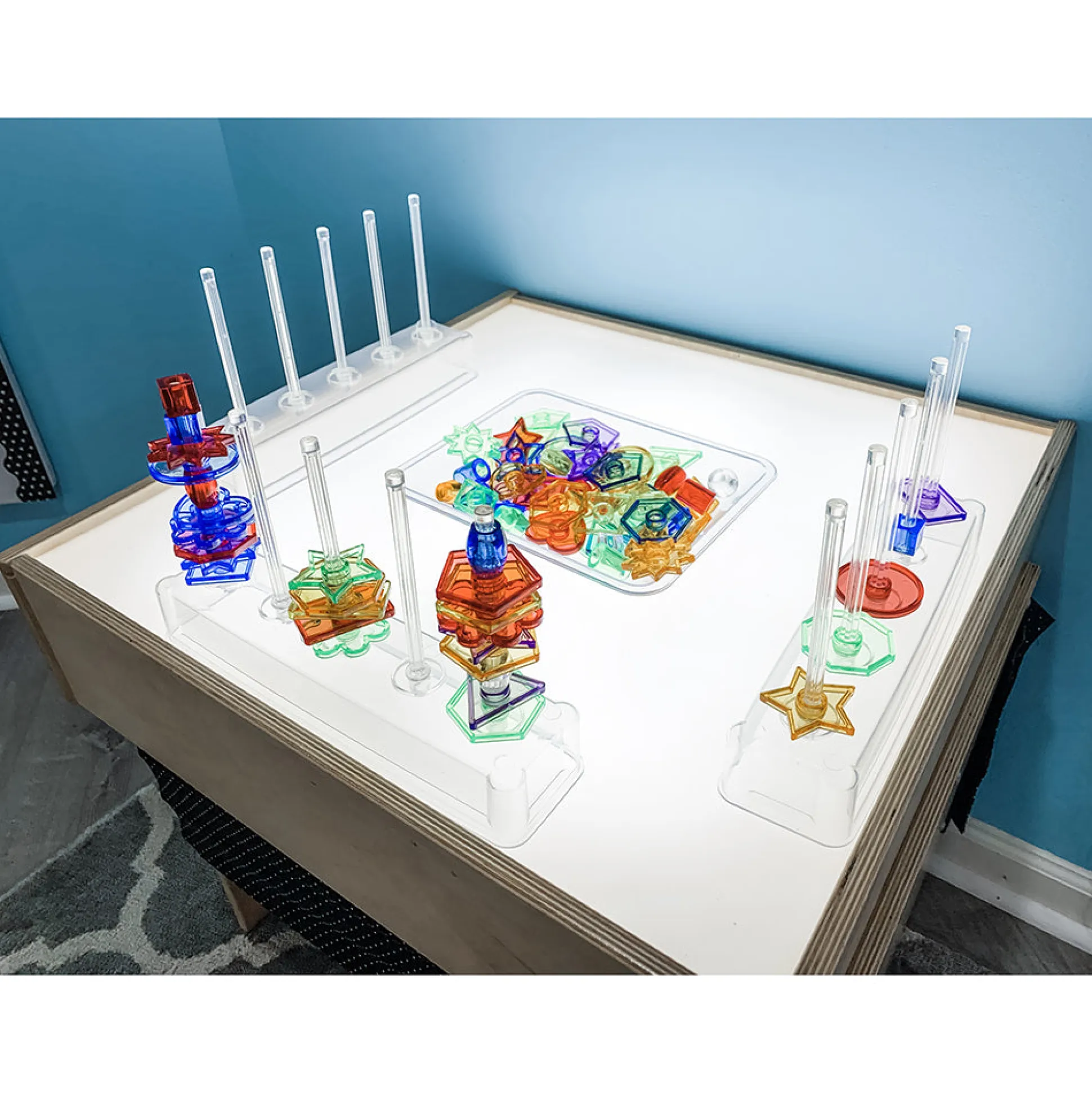 Child-Size LED Light Table with Storage