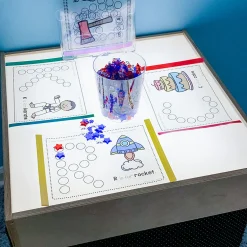 Child-Size LED Light Table with Storage
