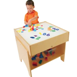 Child-Size LED Light Table with Storage
