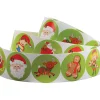 Christmas Character Sticker Roll – Santa, Reindeer, Elf & Gingerbread Seals for Kids