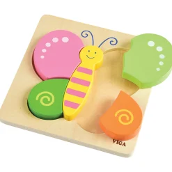 Chunky 5-Piece Butterfly Wooden Puzzle