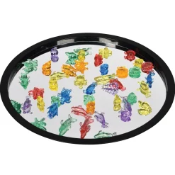 Circle Mirror Tray | 17" Sensory Exploration & Reflection Tray