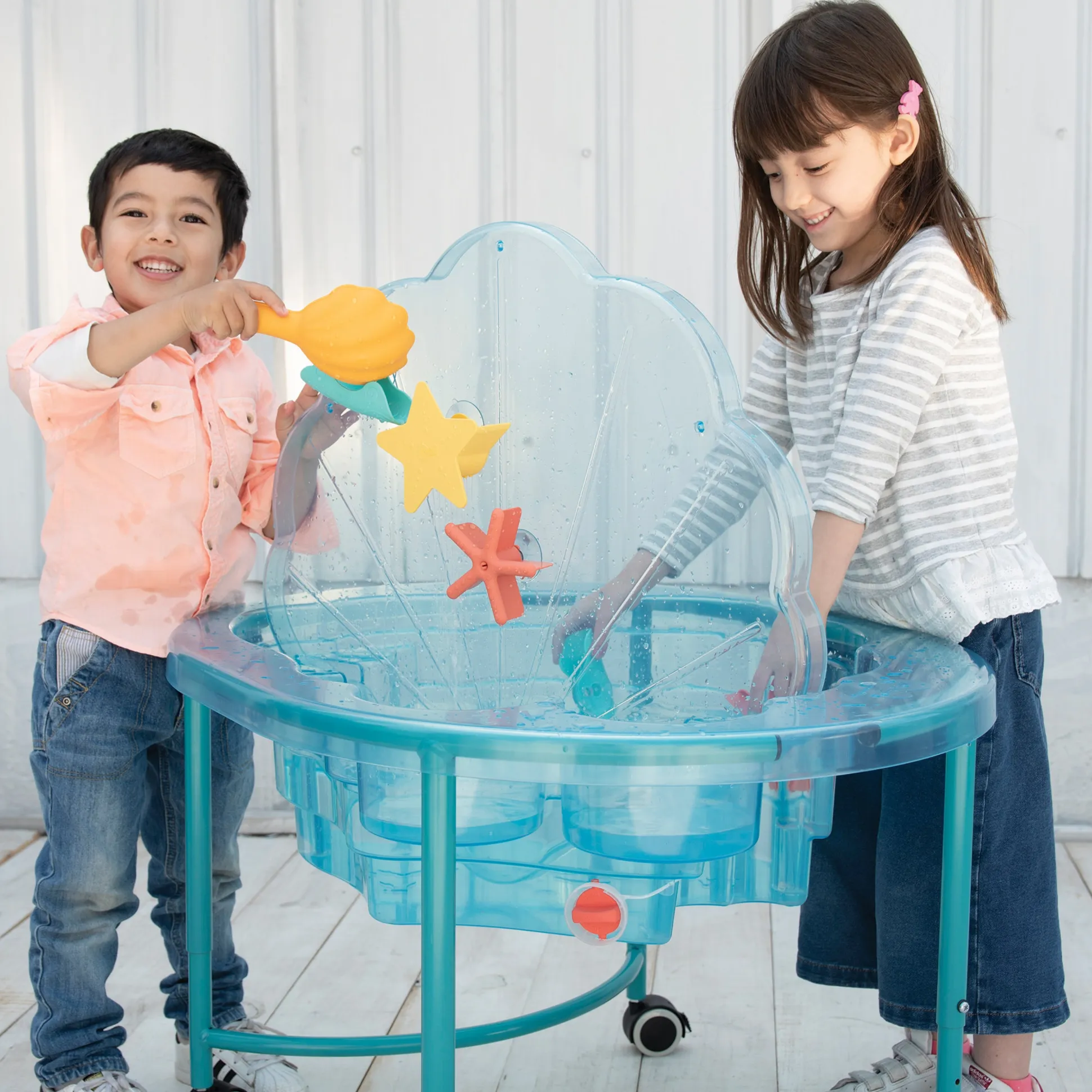 Clam-Shaped Sand & Water Sensory Table | Early Childhood Sensory & STEM Learning Station