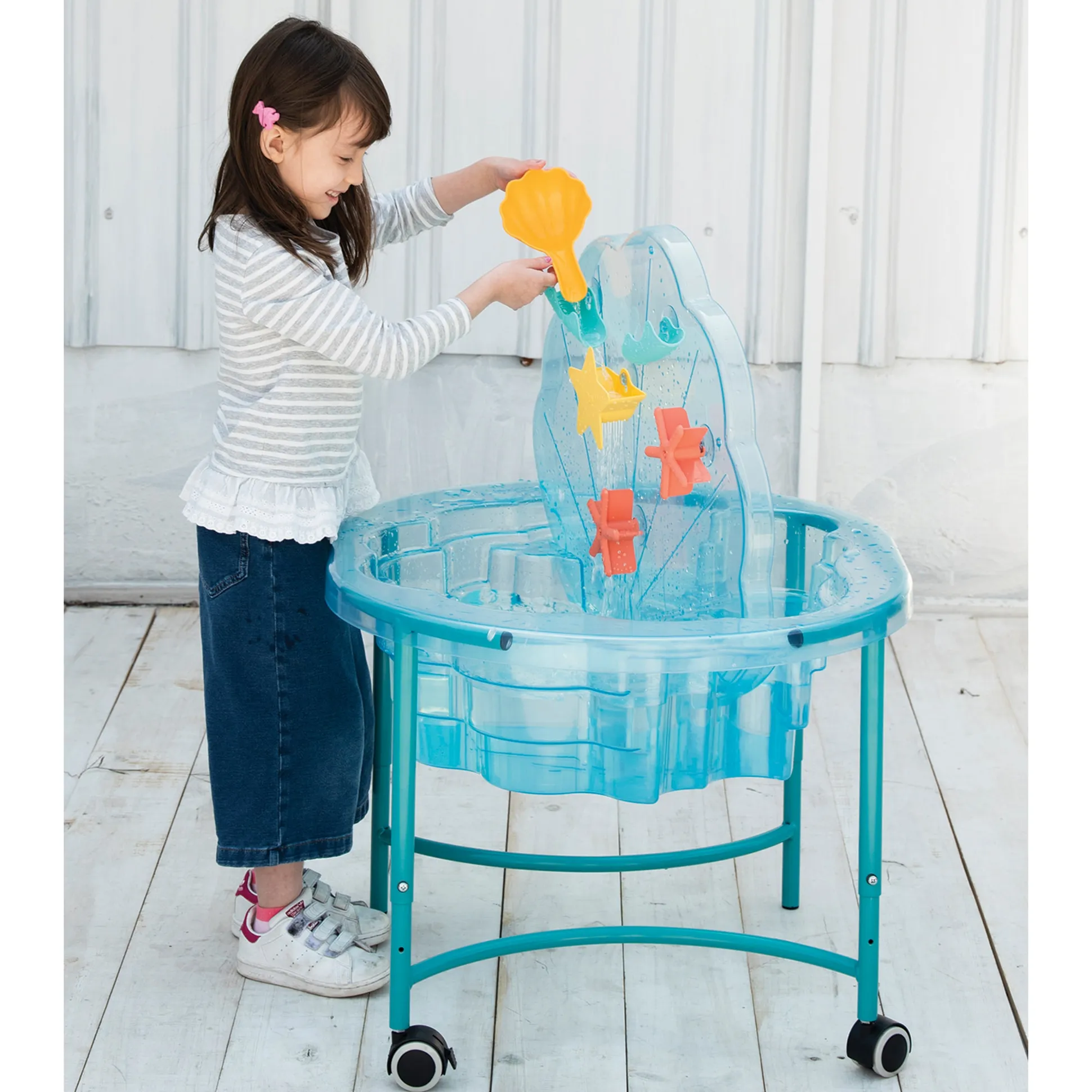 Clam-Shaped Sand & Water Sensory Table | Early Childhood Sensory & STEM Learning Station