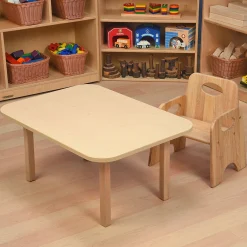 Classic Hardwood Toddler Table | Durable, Scratch-Resistant Activity Table