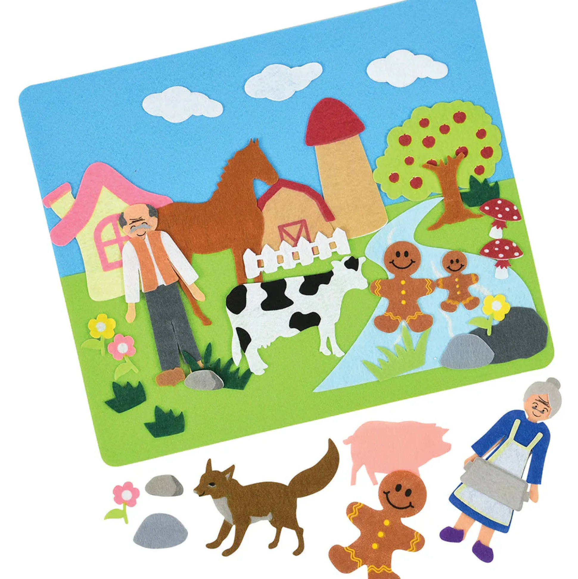 Classic Stories Flannel Board Set | Interactive Felt Storytelling with 5 Favorite Tales