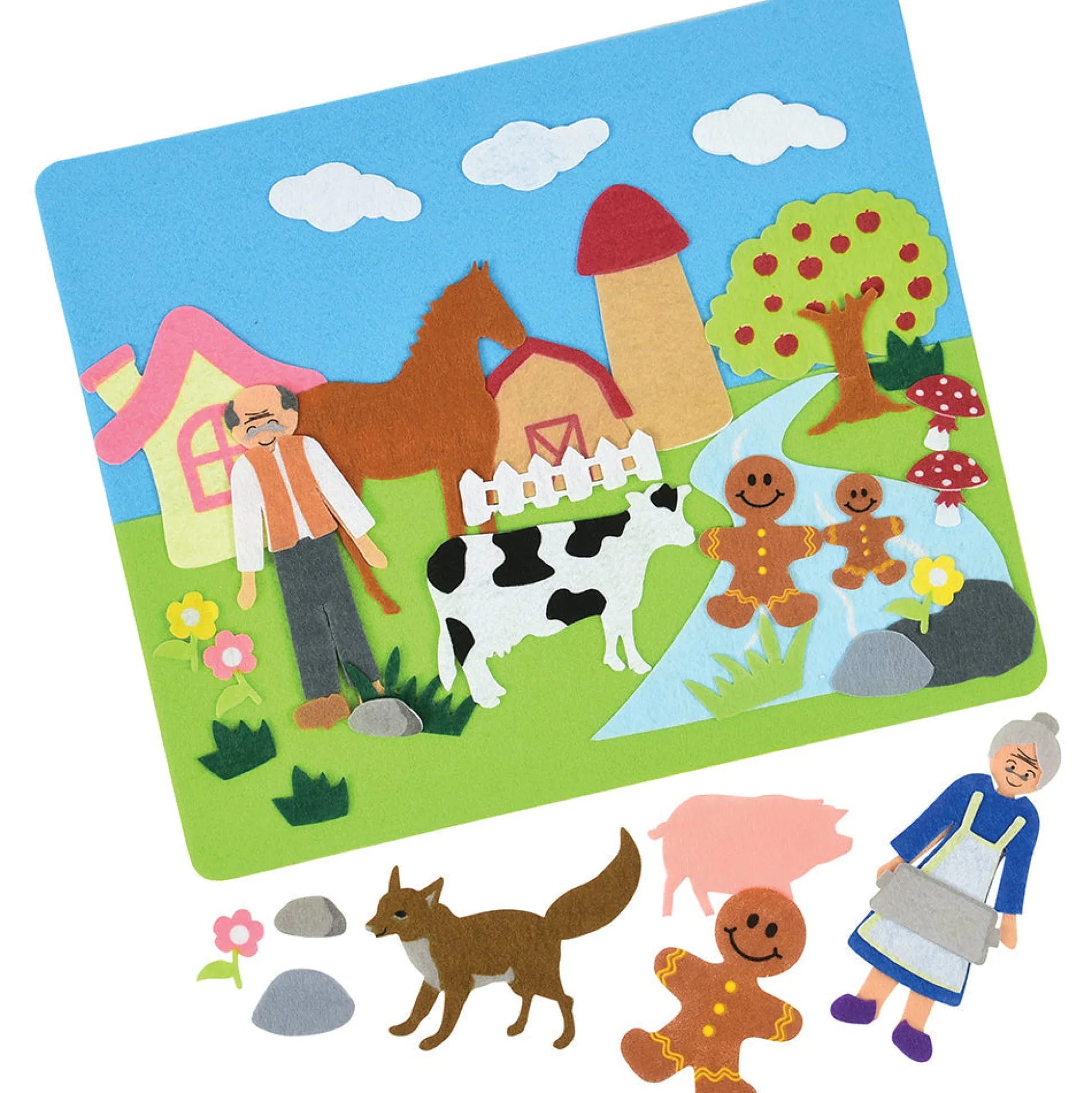 Classic Stories Flannel Board Set | Interactive Felt Storytelling with 5 Favorite Tales