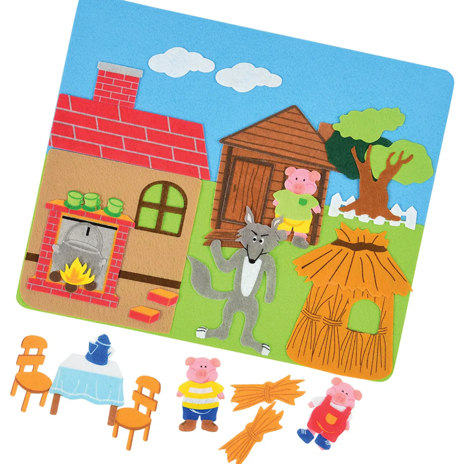 Classic Stories Flannel Board Set | Interactive Felt Storytelling with 5 Favorite Tales