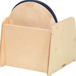 Classic Wooden Chair with Built-In Storage and Cushion | Baltic Birch Classroom Seating