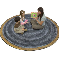 Classroom Rugs Collection | 2 Round Area Rugs | Natural Rugs