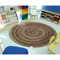 Classroom Rugs Collection | 2 Round Area Rugs | Natural Rugs