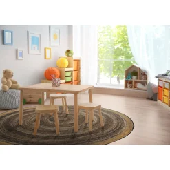 Classroom Rugs Collection | 2 Round Area Rugs | Natural Rugs