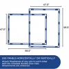 Clear Freestanding Play Panel | Vinyl 48" x 60" Classroom Divider with Stable Feet