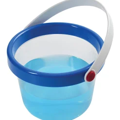 Clear Plastic Sensory Bucket | Durable Handled Toddler Toy