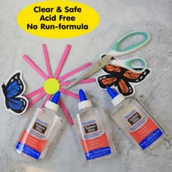 Clear School Glue Classroom Bundle | 12-Pack of 5 oz. Non-Toxic, Washable Slime & Craft Glue