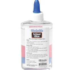 Clear School Glue Classroom Bundle | 12-Pack of 5 oz. Non-Toxic, Washable Slime & Craft Glue