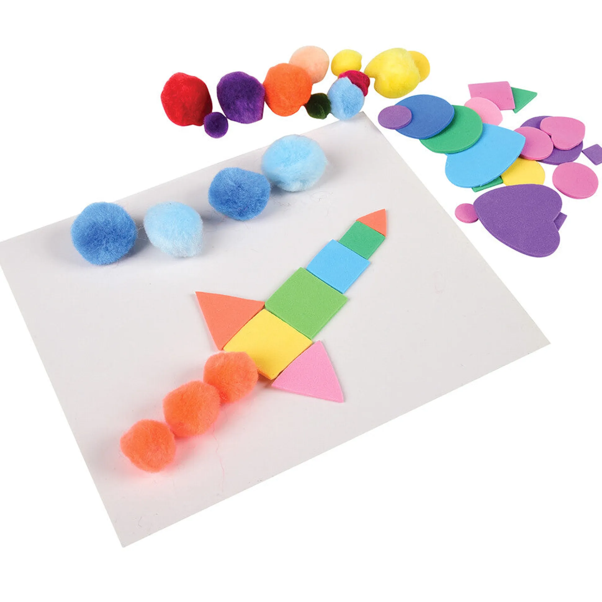 Collage Boards Set | 24 Peel-and-Stick White Cardstock
