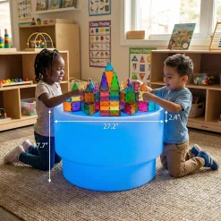 Color-Changing Discovery Table | LED Light-Up Preschool Sensory Activity Table