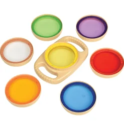 Color Changing Viewer Set | 7-Piece Light & Color Exploration Kit with Translucent Color Viewers and 2-Handed Magnifier
