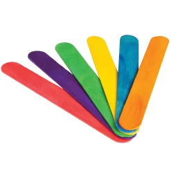 Colored Jumbo Wood Craft Sticks