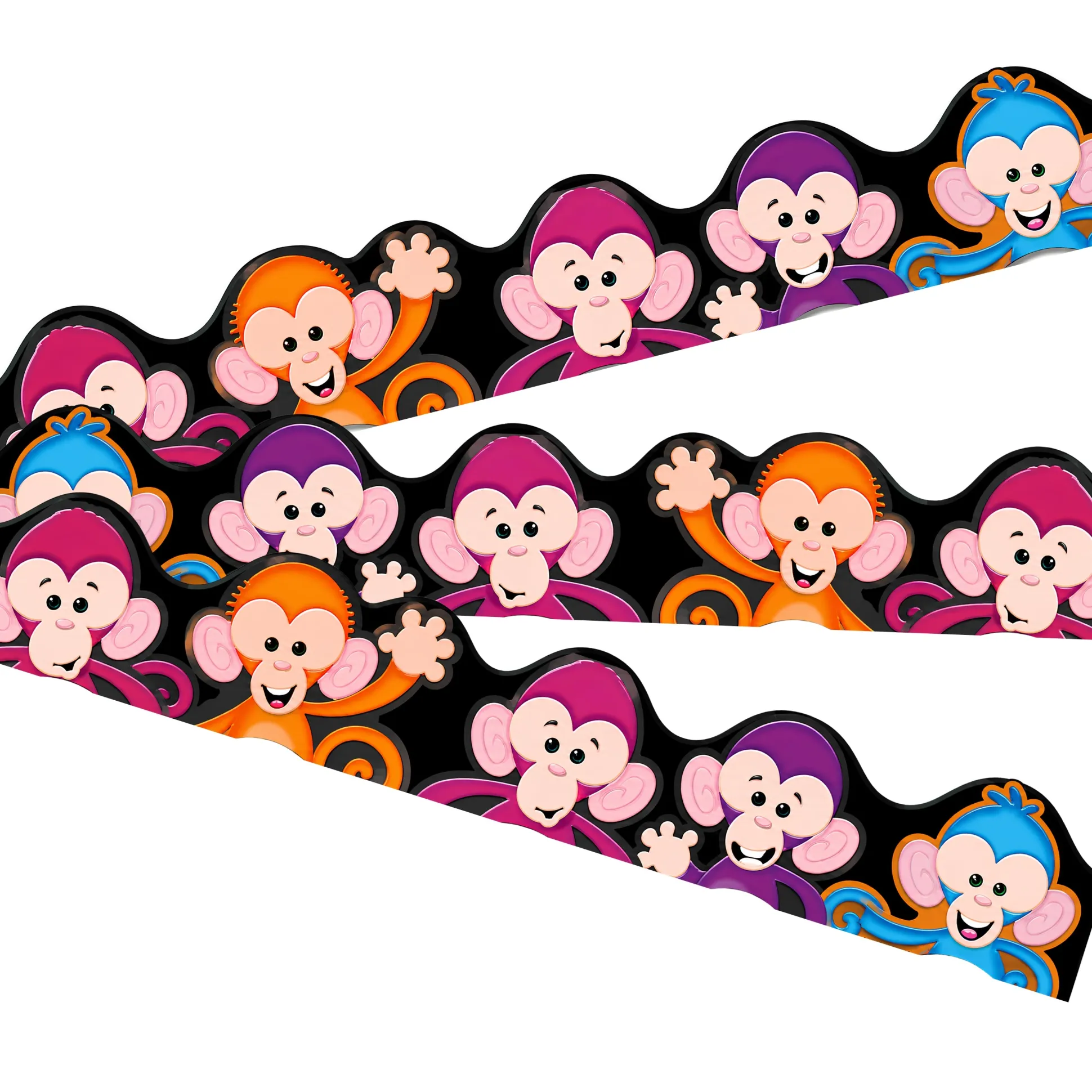 Colorful Monkey Classroom Border Trimmer -39 ft