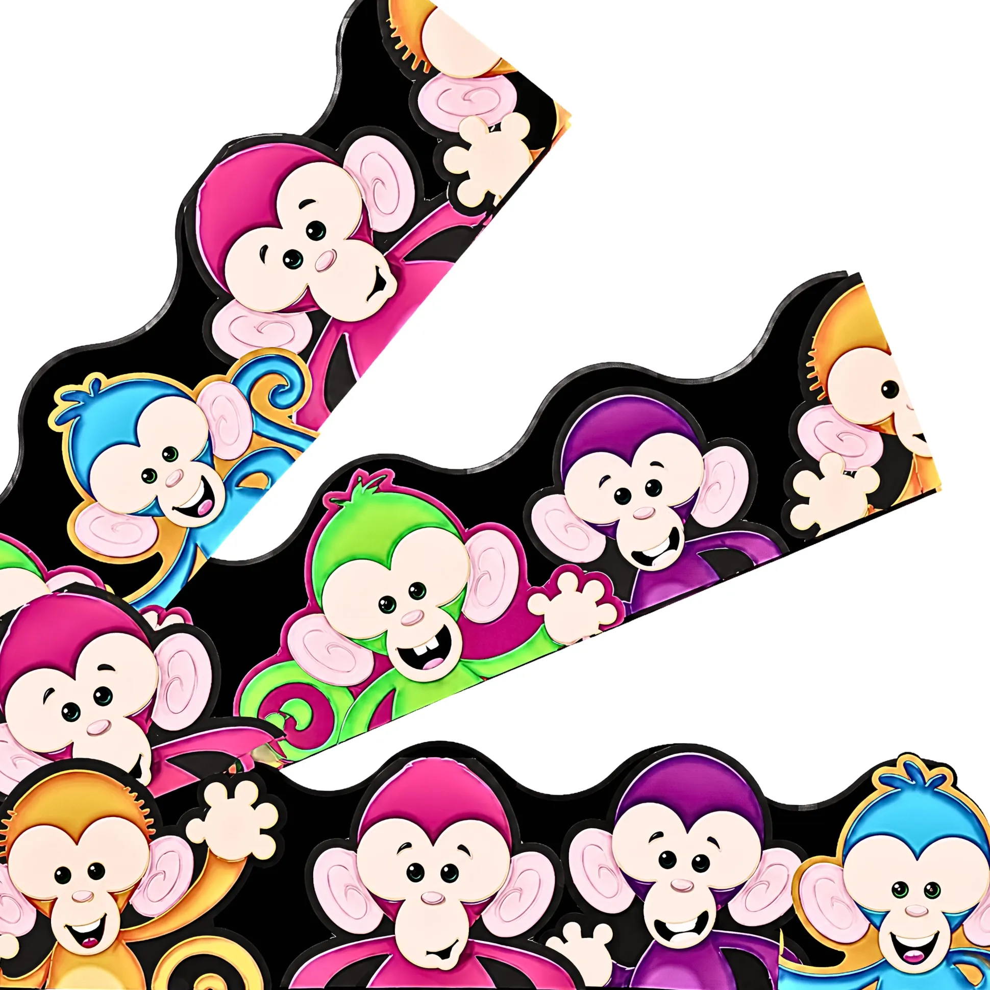 Colorful Monkey Classroom Border Trimmer -39 ft