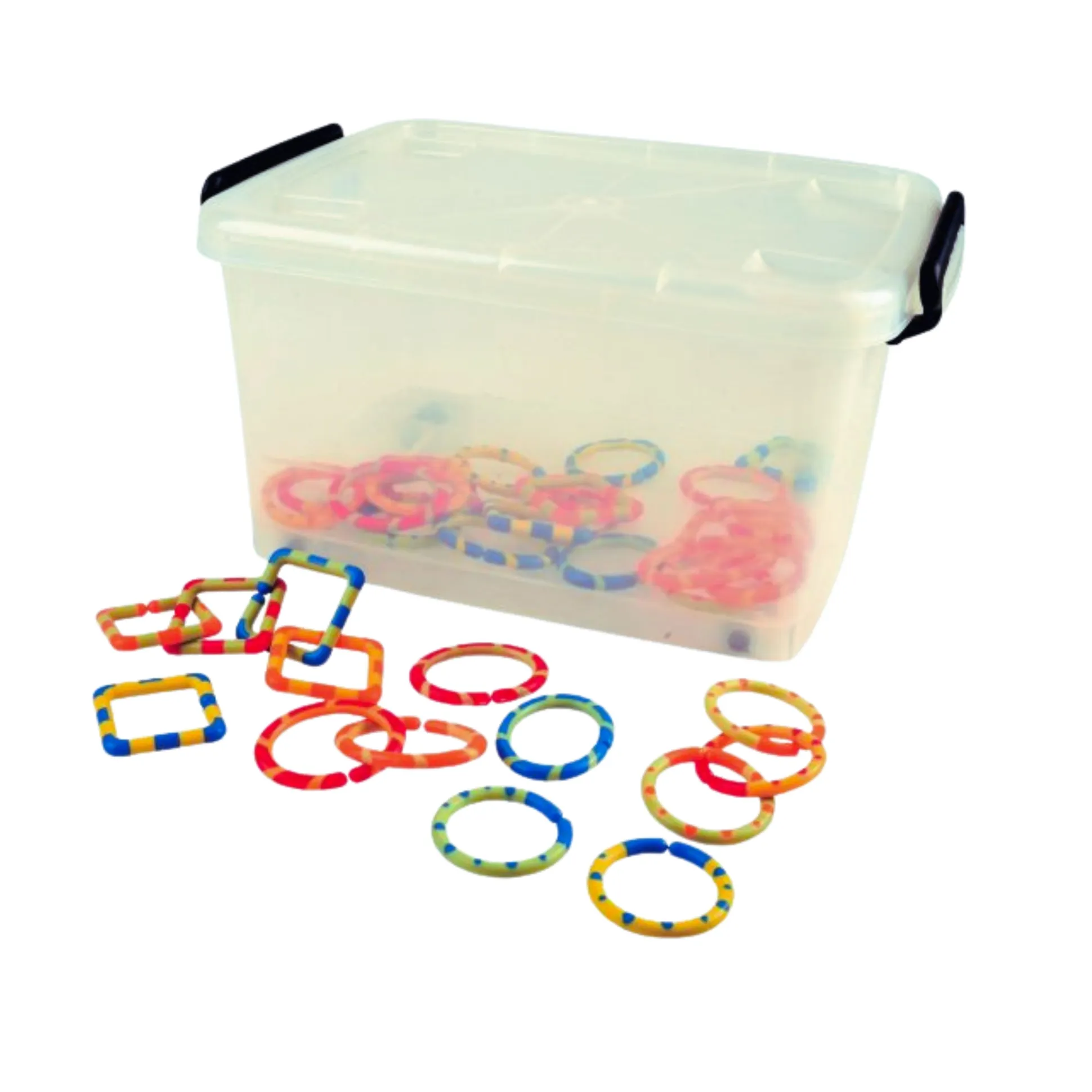 Colorful Sensory Toy Links – 48-Piece Set