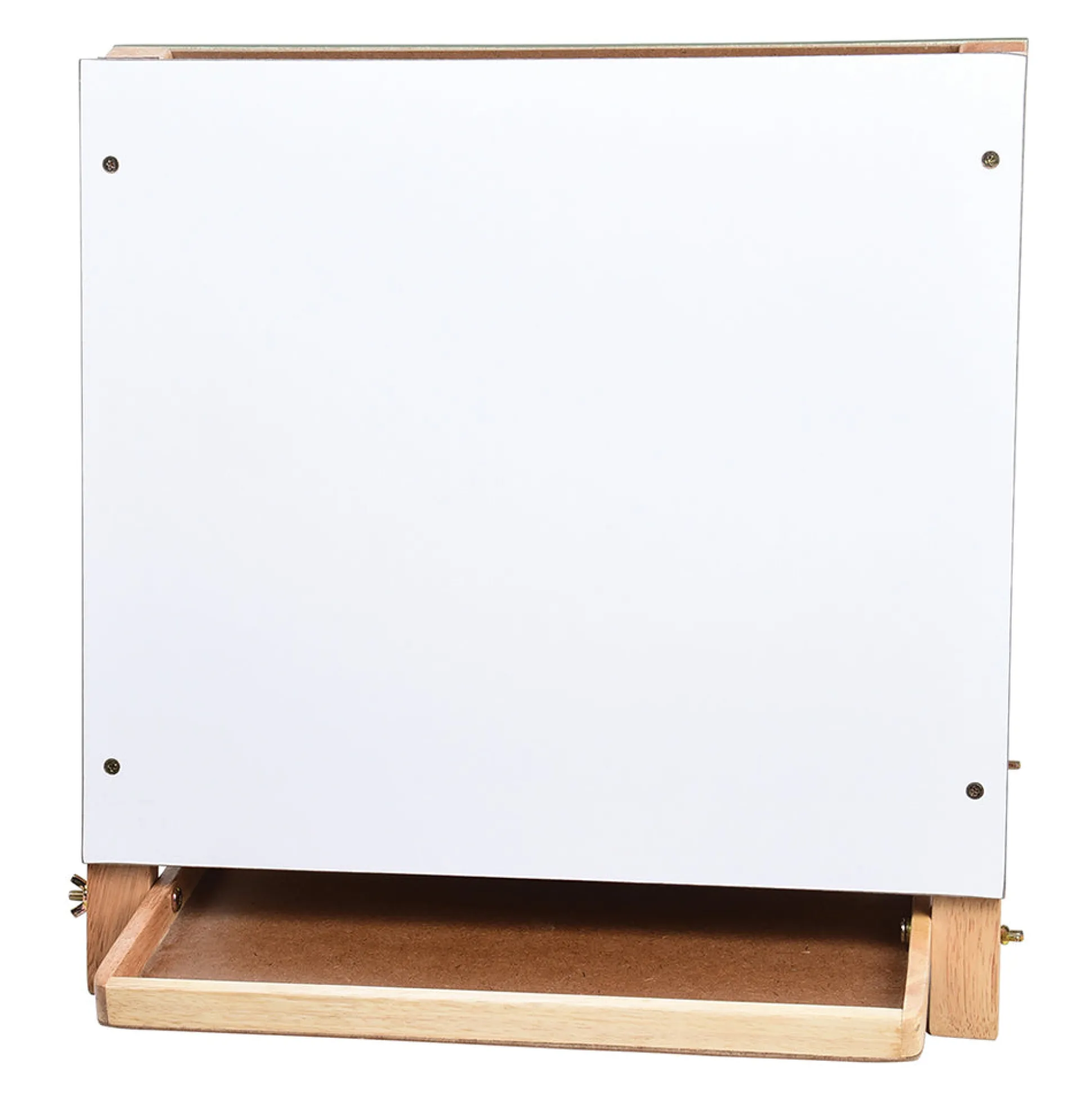 Compact Tabletop 3-in-1 Hardwood Art Easel | Chalkboard, Whiteboard & Painting Surface
