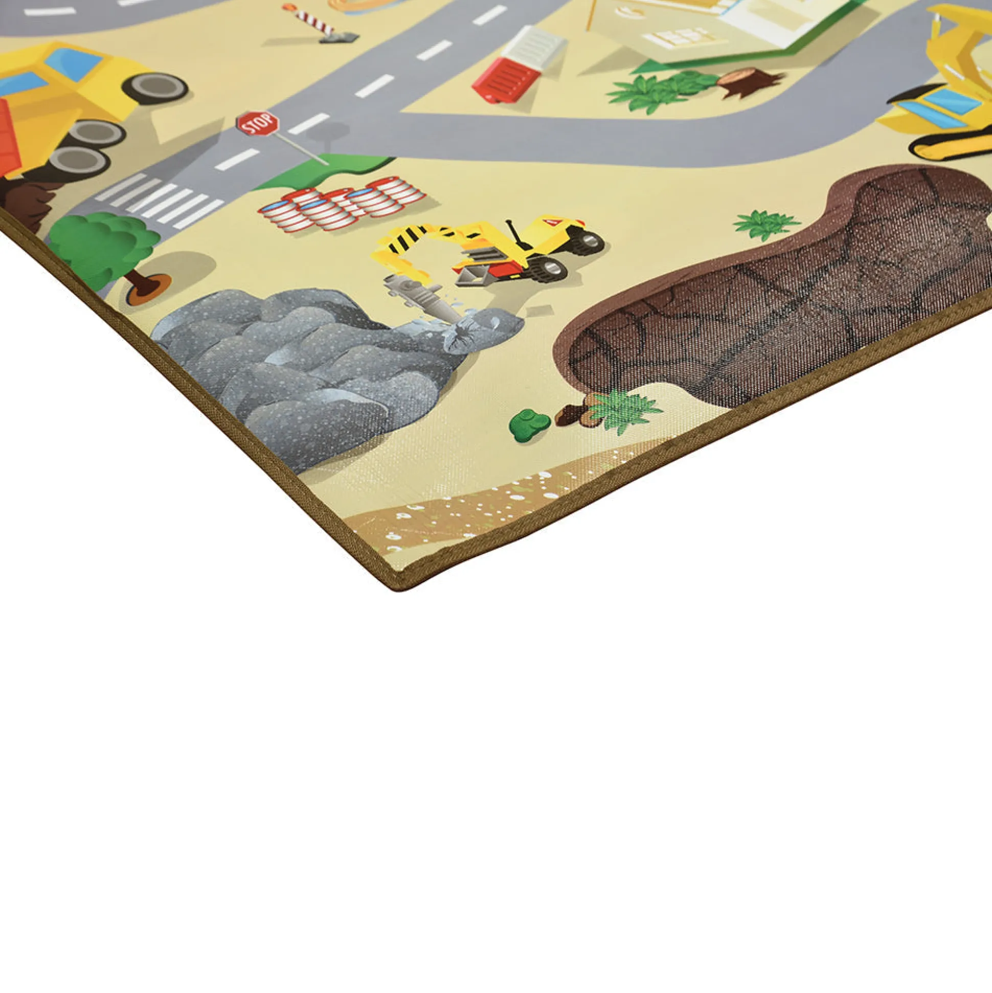 Construction Road Play Mat – Wipe Clean Surface