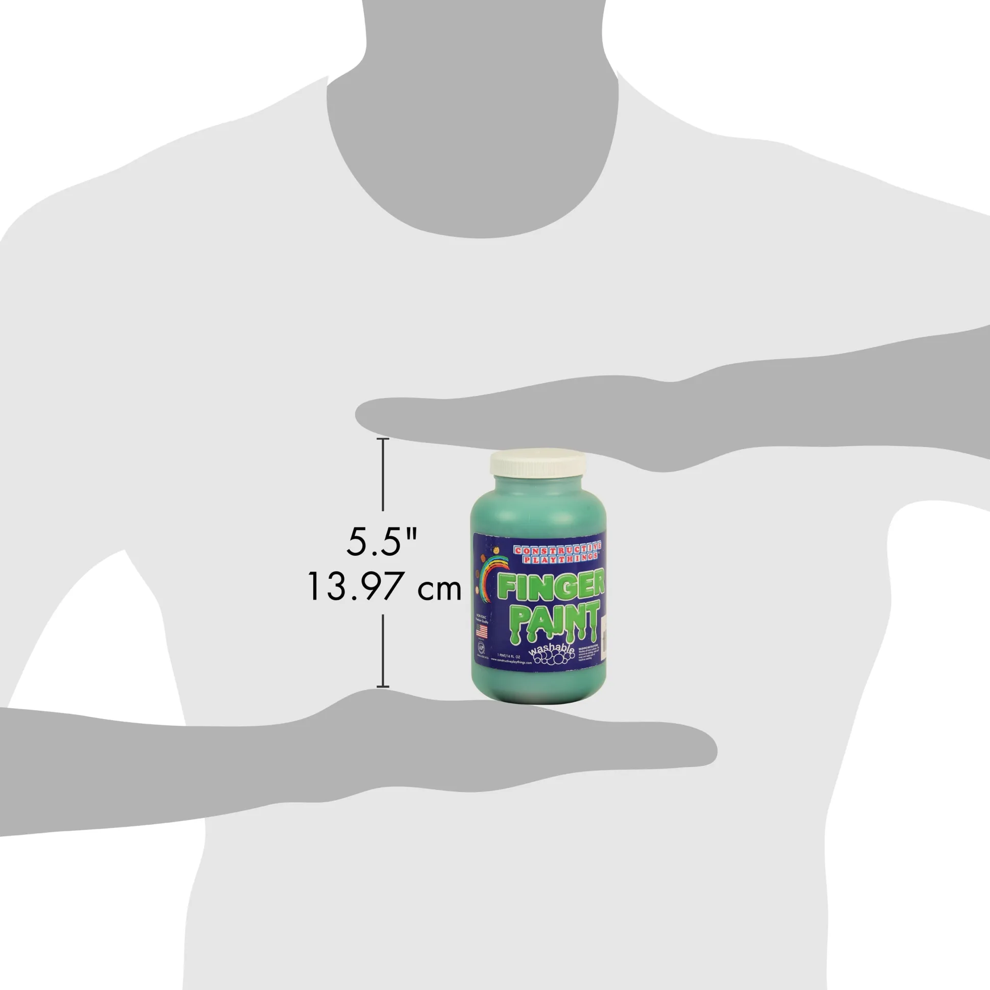 Constructive Playthings® Green Washable Finger Paint - Pint