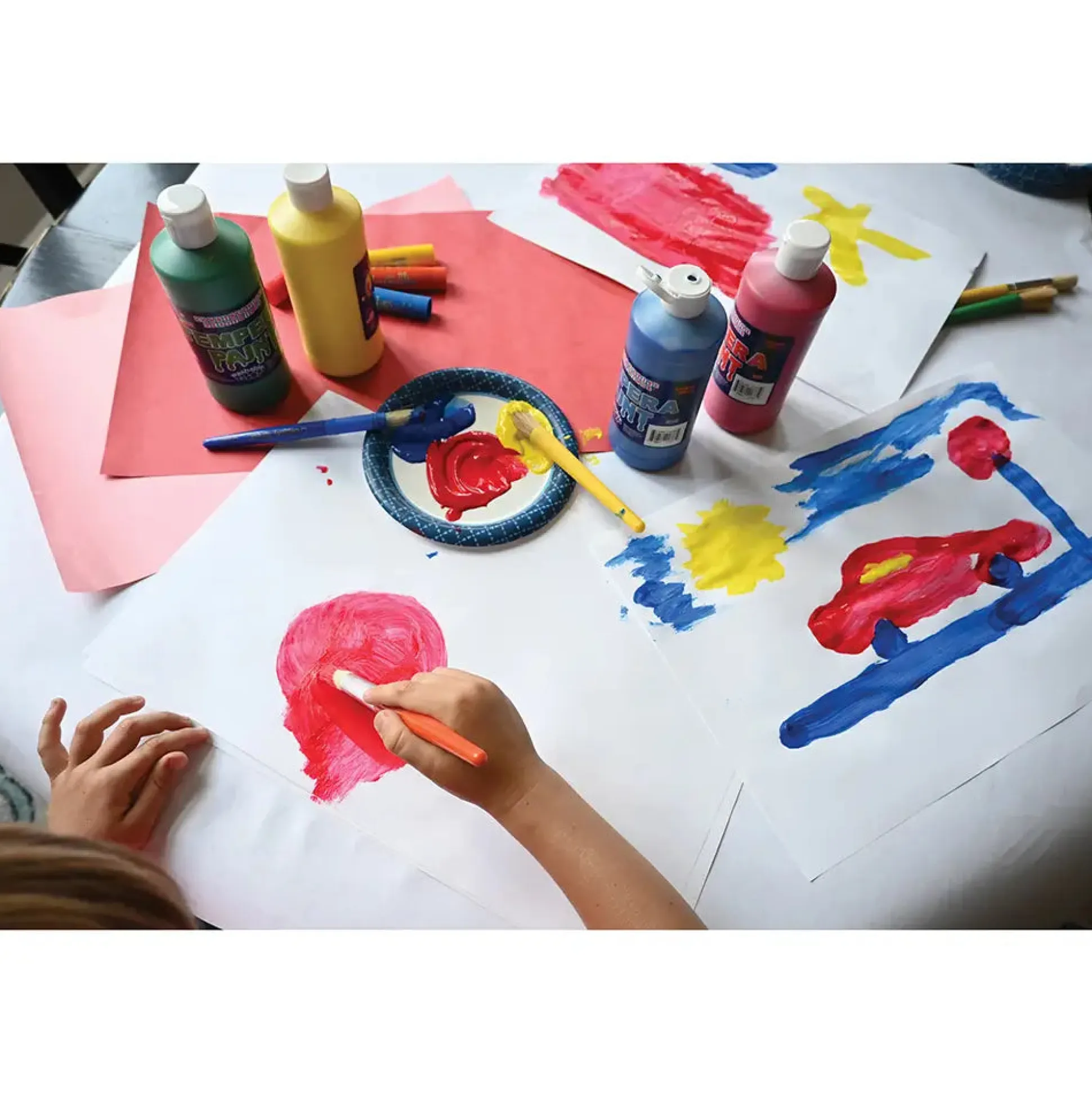 Constructive Playthings® Washable Tempera Paint - Set of 9 Pints