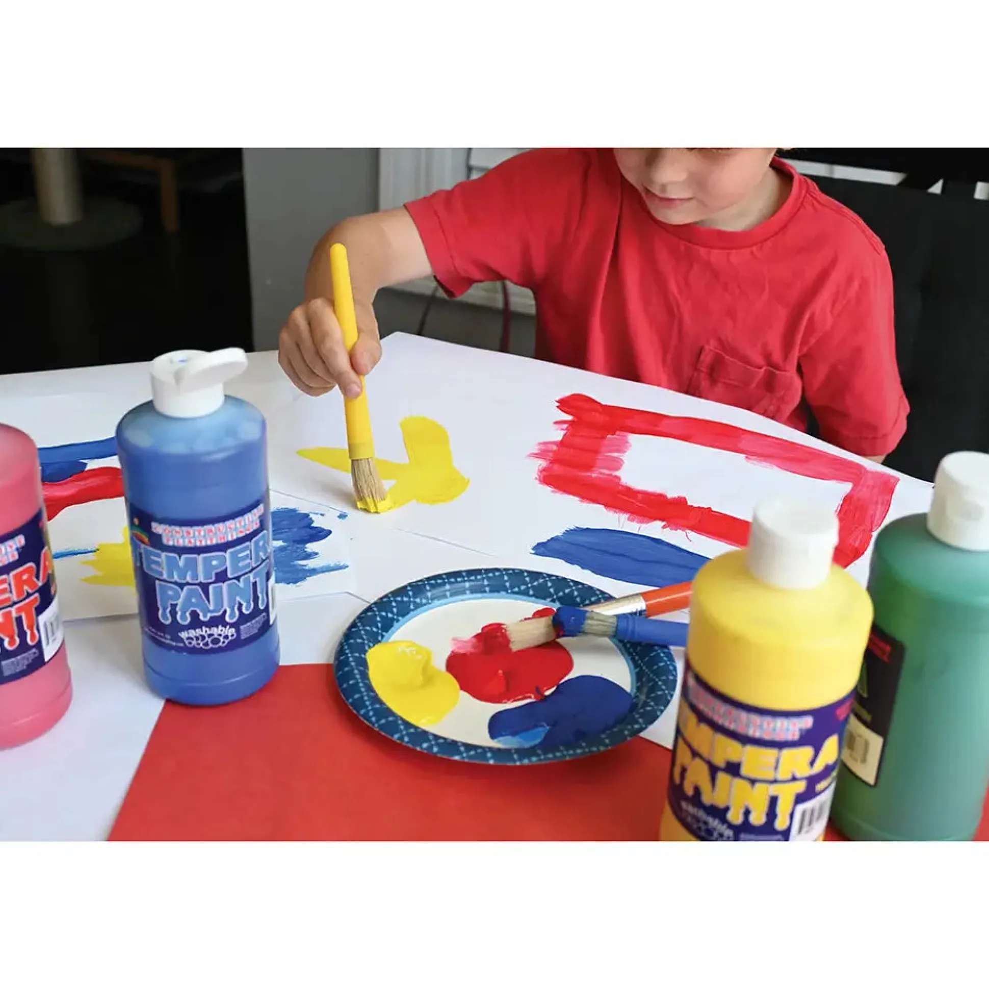 Constructive Playthings® Washable Tempera Paint - Set of 9 Pints