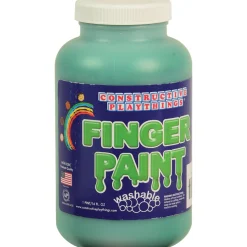 Constructive Playthings® Washable Finger Paints - Set of 6 Pints