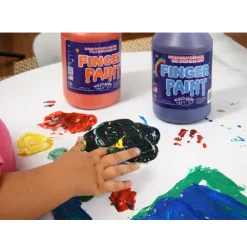 Constructive Playthings® Washable Finger Paints - Set of 6 Pints