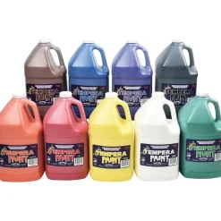 Constructive Playthings® Washable Tempera Gallon Paint - Set of 9 Colors
