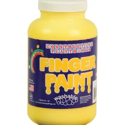 Constructive Playthings® Yellow Washable Finger Paint - Pint