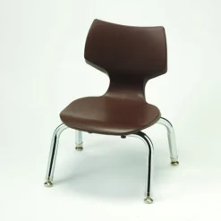Contemporary T-Back Chairs-12 inch-Mocha