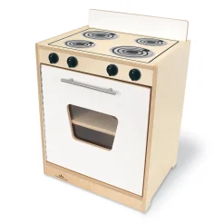 Contemporary White Kitchen Stove | Pretend Play Appliance with Realistic Details