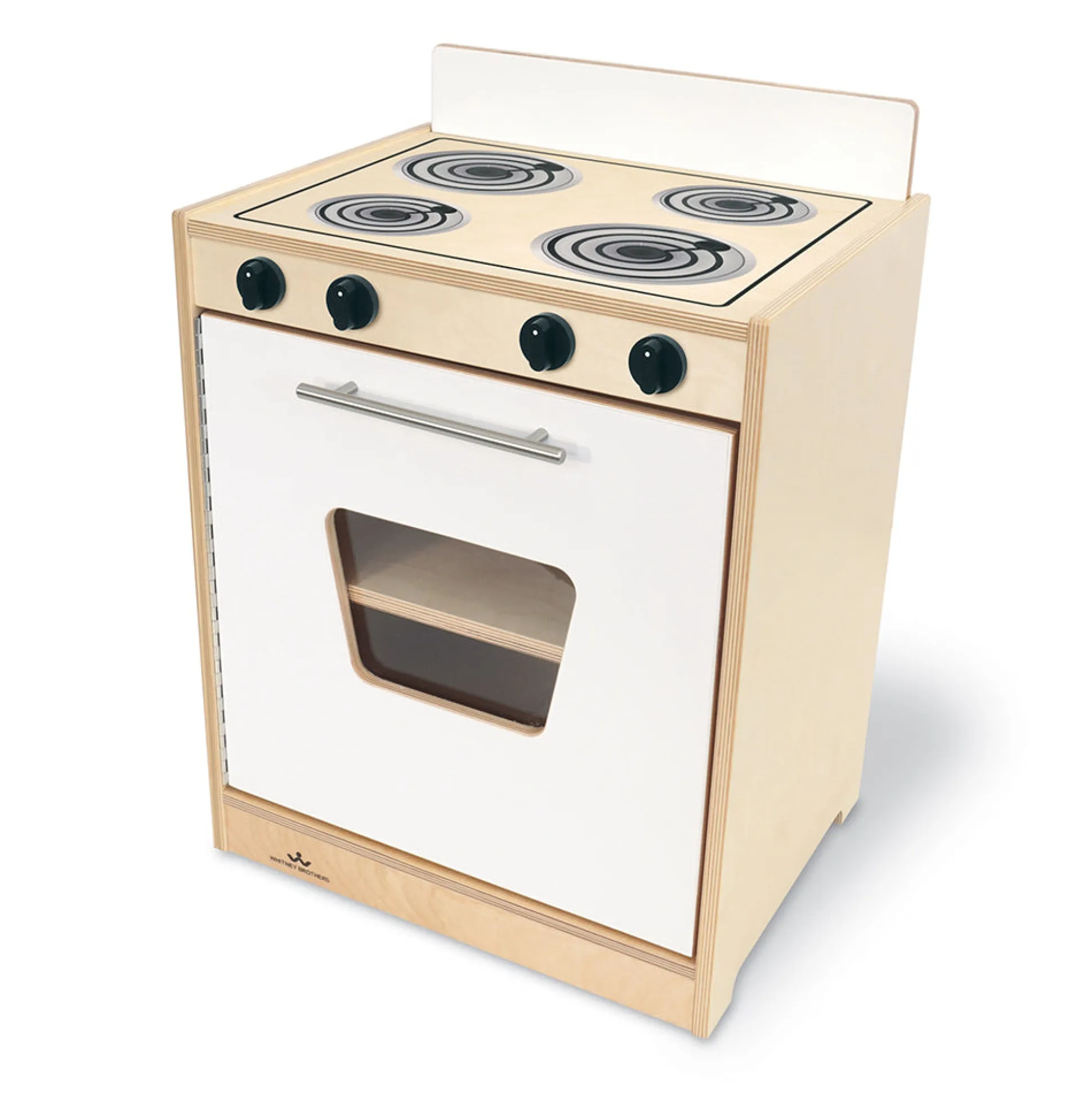 Contemporary White Kitchen Stove | Pretend Play Appliance with Realistic Details